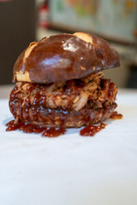 pulled pork burger